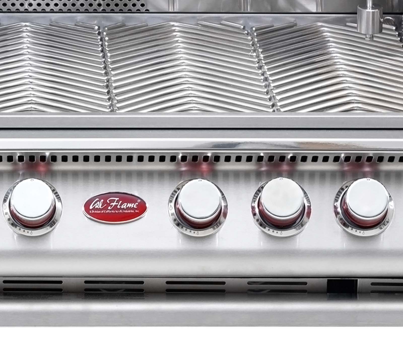 Cal Flame Top Gun Stainless Steel 5-Burner Built-In Grill in the